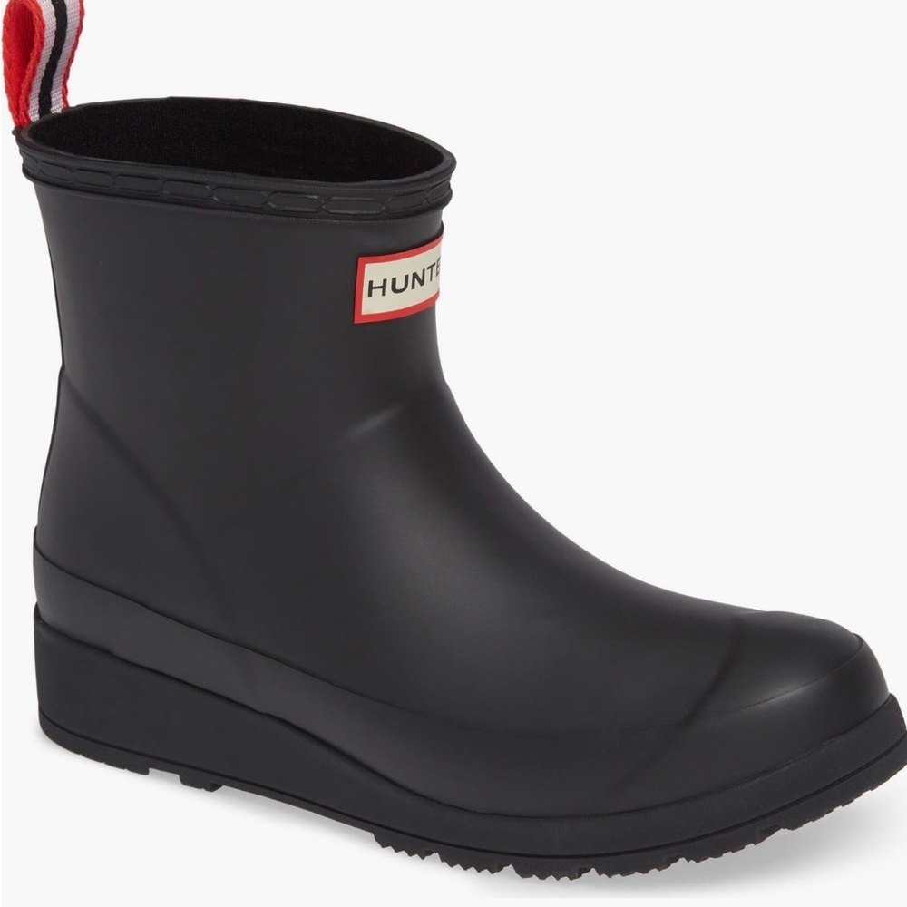 Hunter Original Play Waterproof Black Short Boot size 7